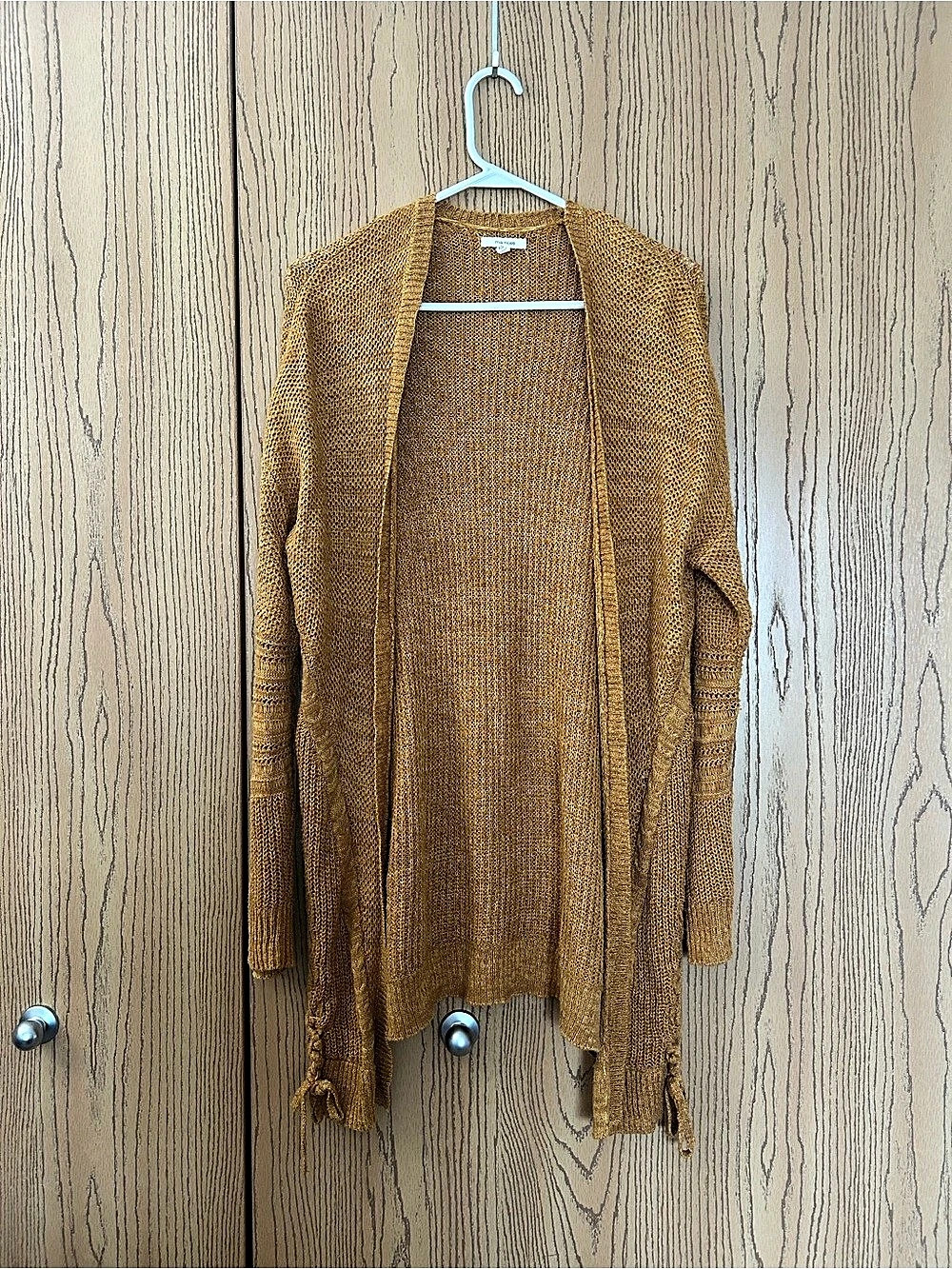 Maurice’s Open Front Fringe Cardigan in Brown